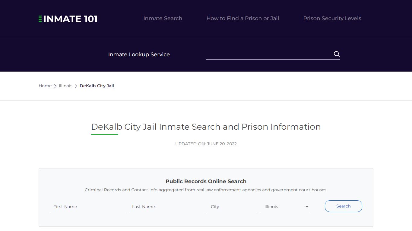 DeKalb City Jail Inmate Search, Visitation, Phone no ...